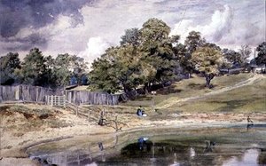 Pond at Hampstead by Thomas Collier